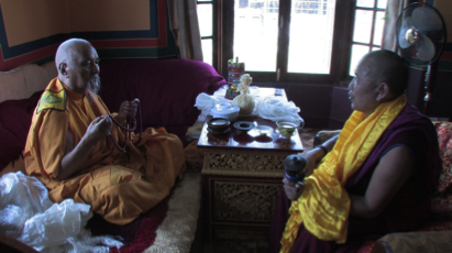 Garchen Rinpoche with Drubwang Rinpoche